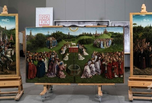 ゲントの祭壇画 油絵の源流
Gents altaarstuk-aburae-kotenkaiga-museum01